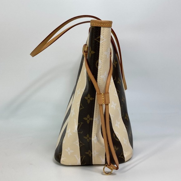 Louis Vuitton Monogram Rayleur Neverfull MM Tote Bag Brown - Picture 2 of 9